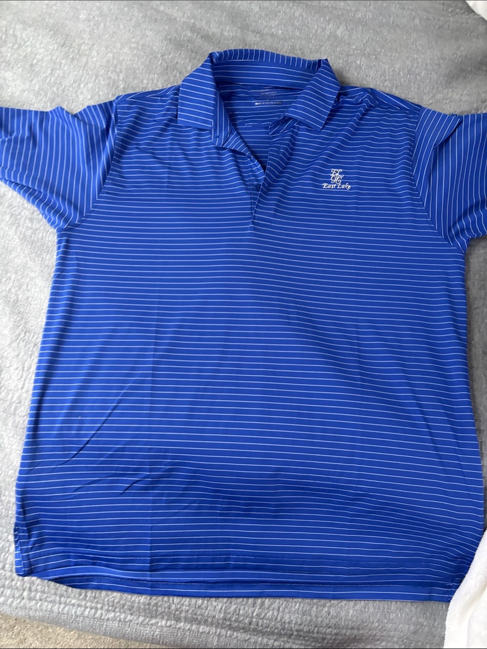 Bobby Jones Royal Blue Thin-Stripe Polo